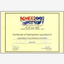 ACME 2002 Certificate - Star Trace